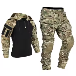 Uniforme táctico camuflaje ripstop para airsoft y caza