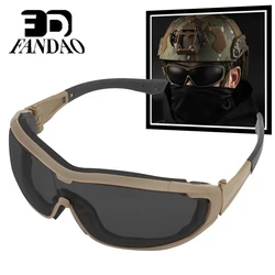 Gafas tácticas de airsoft antimpacto con protección UV y espuma