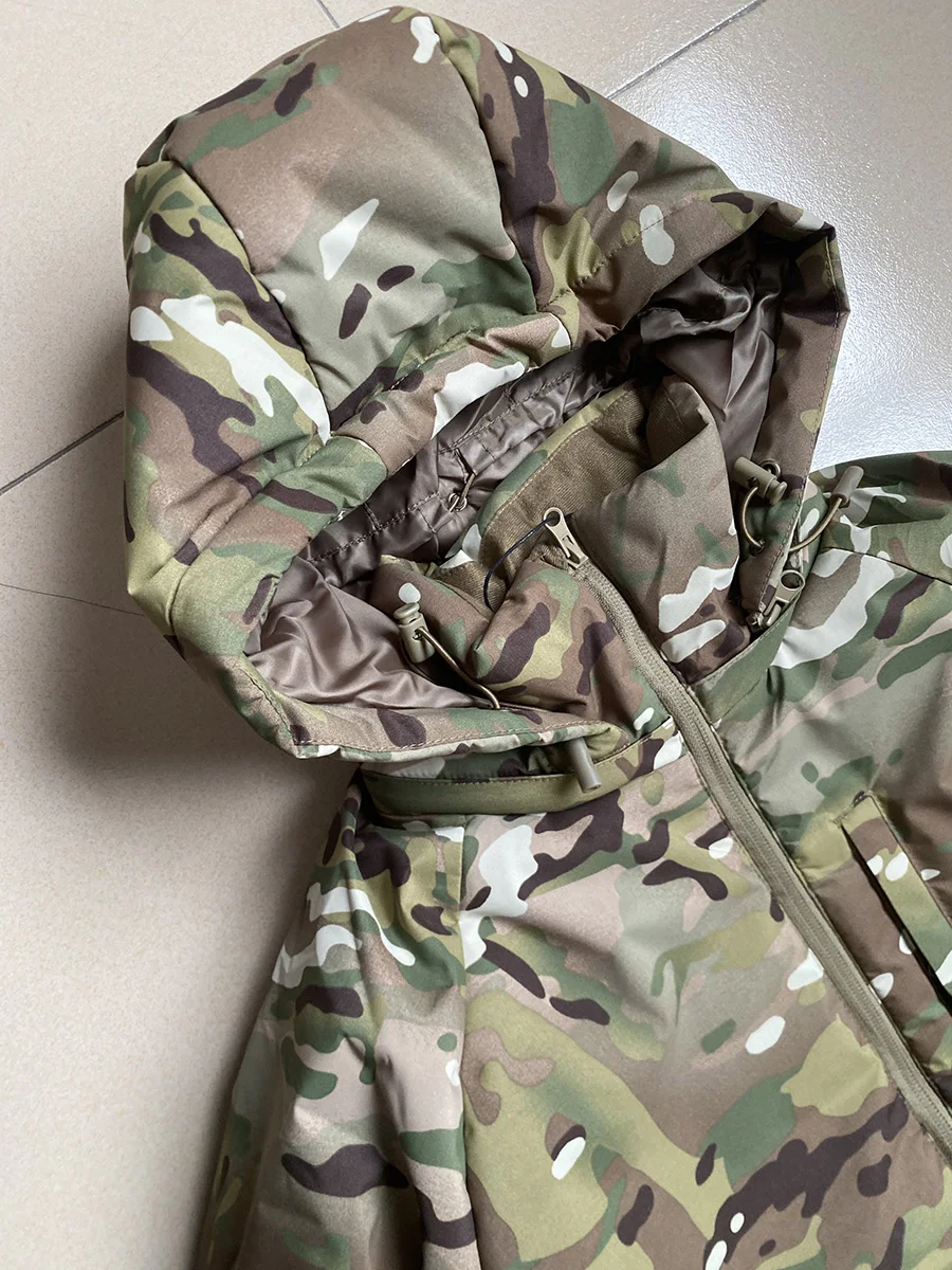 Chaqueta táctica VKBO MC con capucha, resistente al frío y lluvia