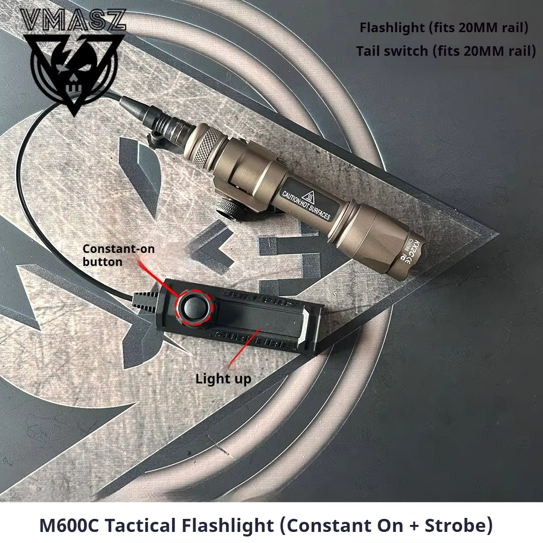 Linterna táctica Surefire M600B/M600C Rail Picatinny para pistola o rifle - imagen 5