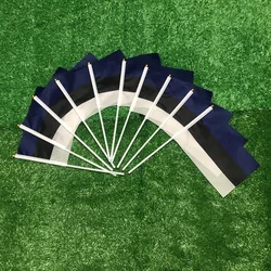 Bandera Estonia poliéster con asta de plástico para exterior