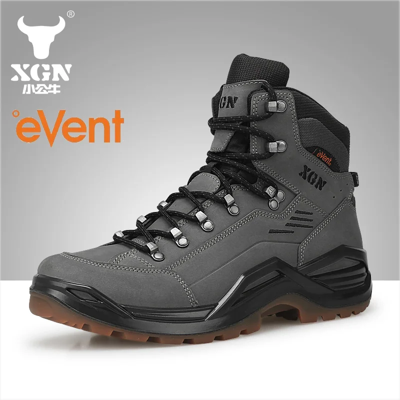 XGN botas tácticas impermeables de piel para trekking transpirables