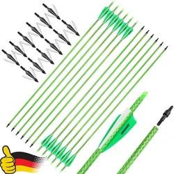 Spine500 Flechas de Carbono Mixto para Caza, Puntas fijas acero inox