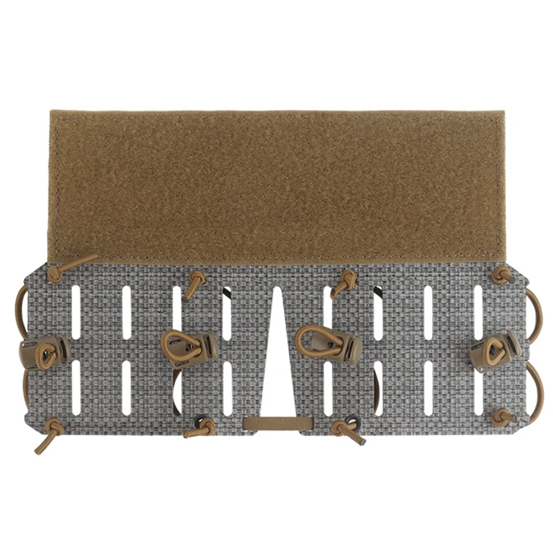 Panel adaptador MOLLE extendido con plataforma y velcro para chaleco - imagen 2