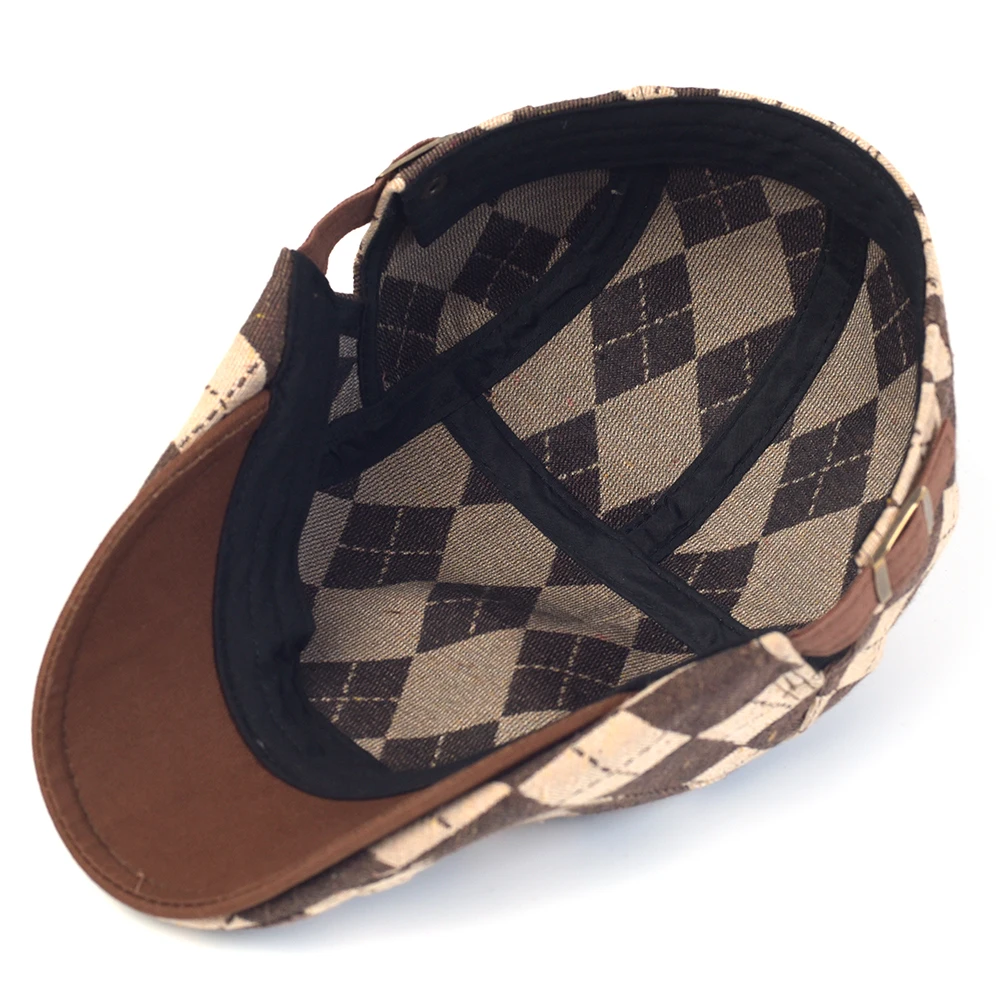 Gorra newsboy vintage transpirable de algodón ajustable rejilla - imagen 5