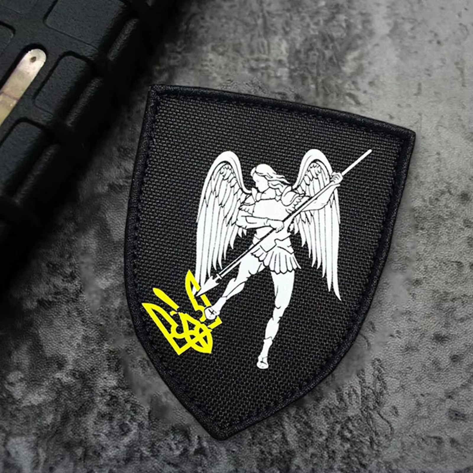 Parche táctico Arcángel Miguel velcro gancho y bucle moral militar para mochila