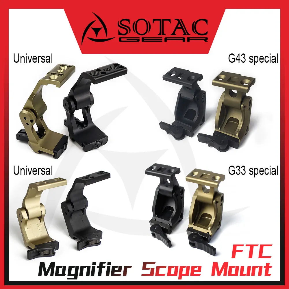 SOTAC Gear montaje de visor táctico abatible aluminio 3X para Picatinny - imagen 3