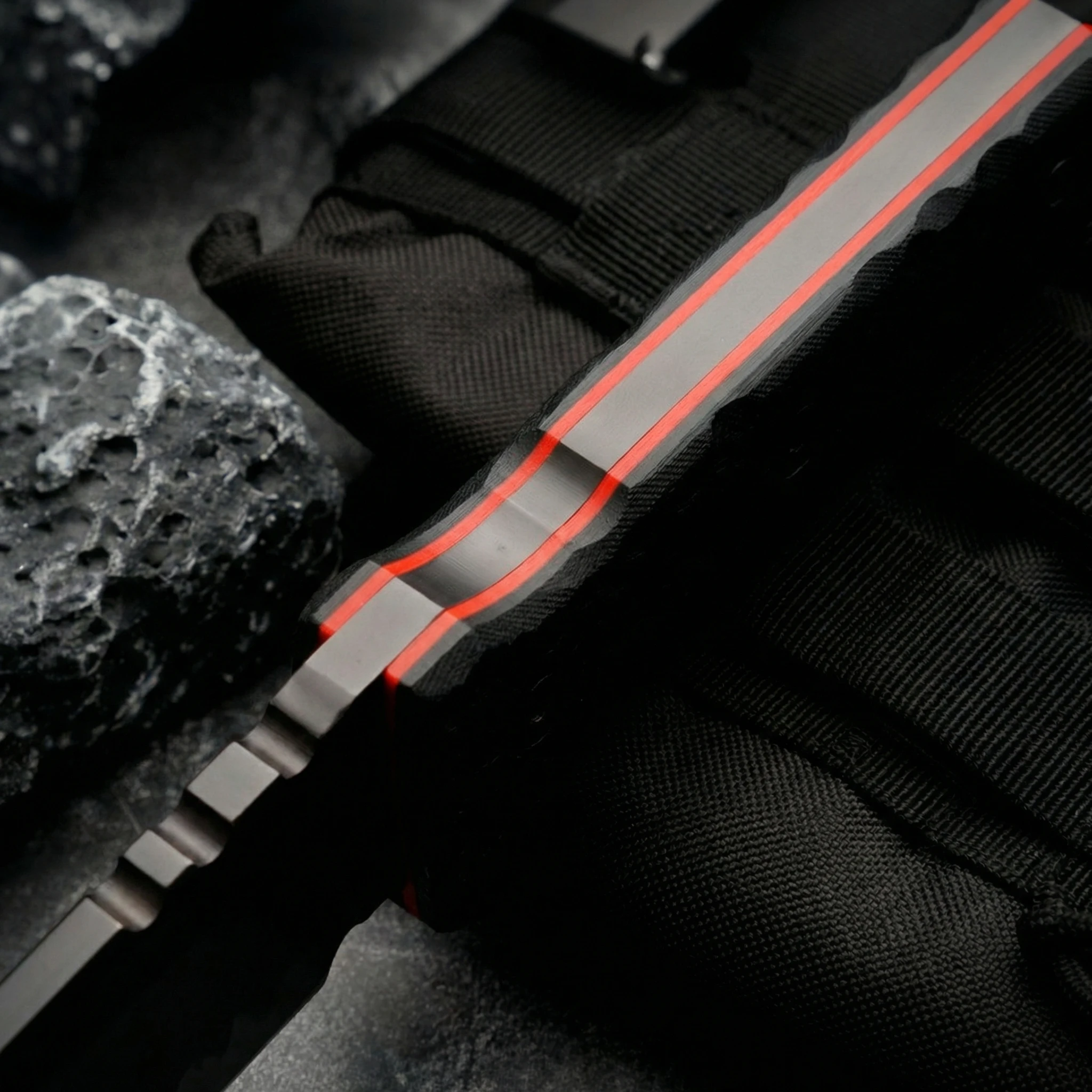 Cuchillo fijo táctico de acero para exteriores con funda - imagen 3