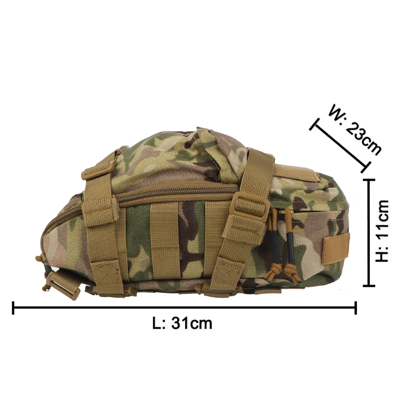 Bolsa hidratación táctica porta vejiga MOLLE para exterior - imagen 2