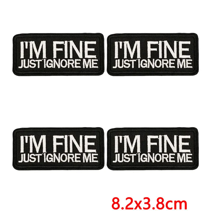 Parche bordado termoadhesivo frase sarcástica introvertidos – ropa - imagen 4
