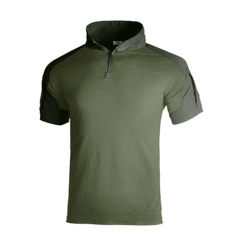 Camisa táctica manga corta camuflaje militar ventilada resistente