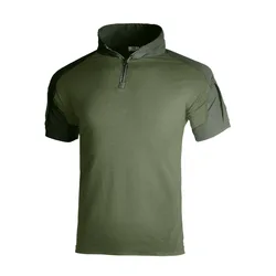 Camisa táctica manga corta camuflaje militar ventilada resistente
