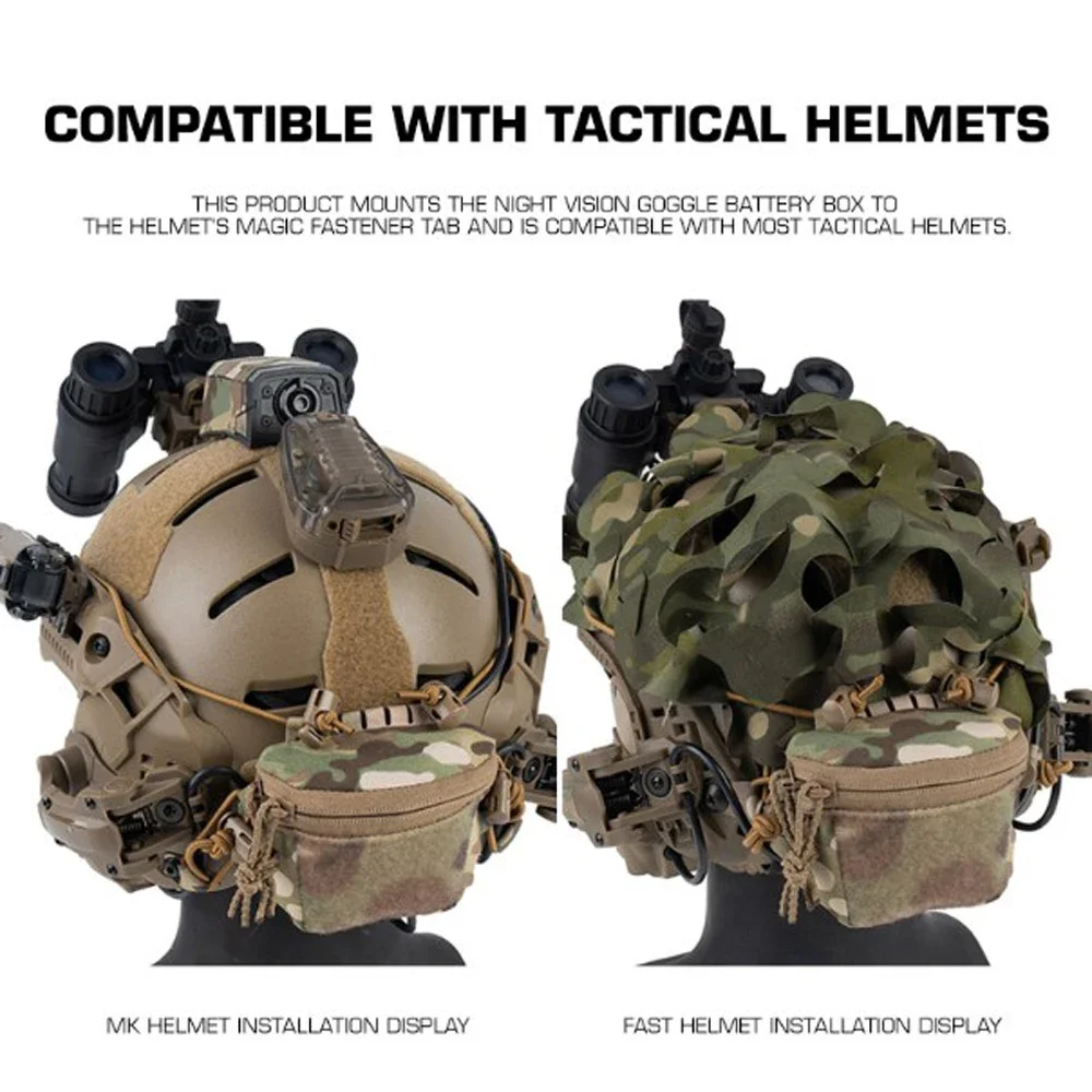 Bolsa de contrapeso para casco táctico con batería NVG - imagen 3