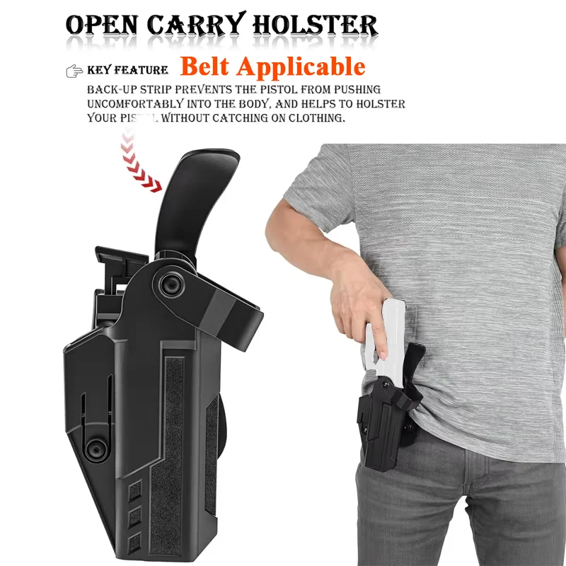 Funda táctica OWB con retención para pistola mano derecha - imagen 3