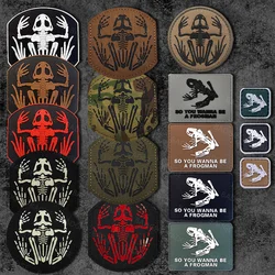 Parche táctico PVC reflectante nocturno para brazalete uniforme MOLLE