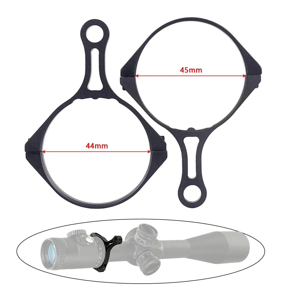 Protector ocular de goma para visor de caza 32-35/38-40 mm - imagen 4