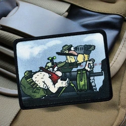 Parche morale táctico Chevron – They Will Shoot para ropa y mochila