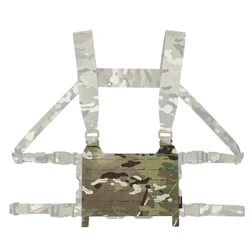 Panel MOLLE táctico con solapa frontal para chest rig y chaleco FCPC