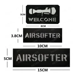 Parche reflectante IR bordado para equipamiento airsoft