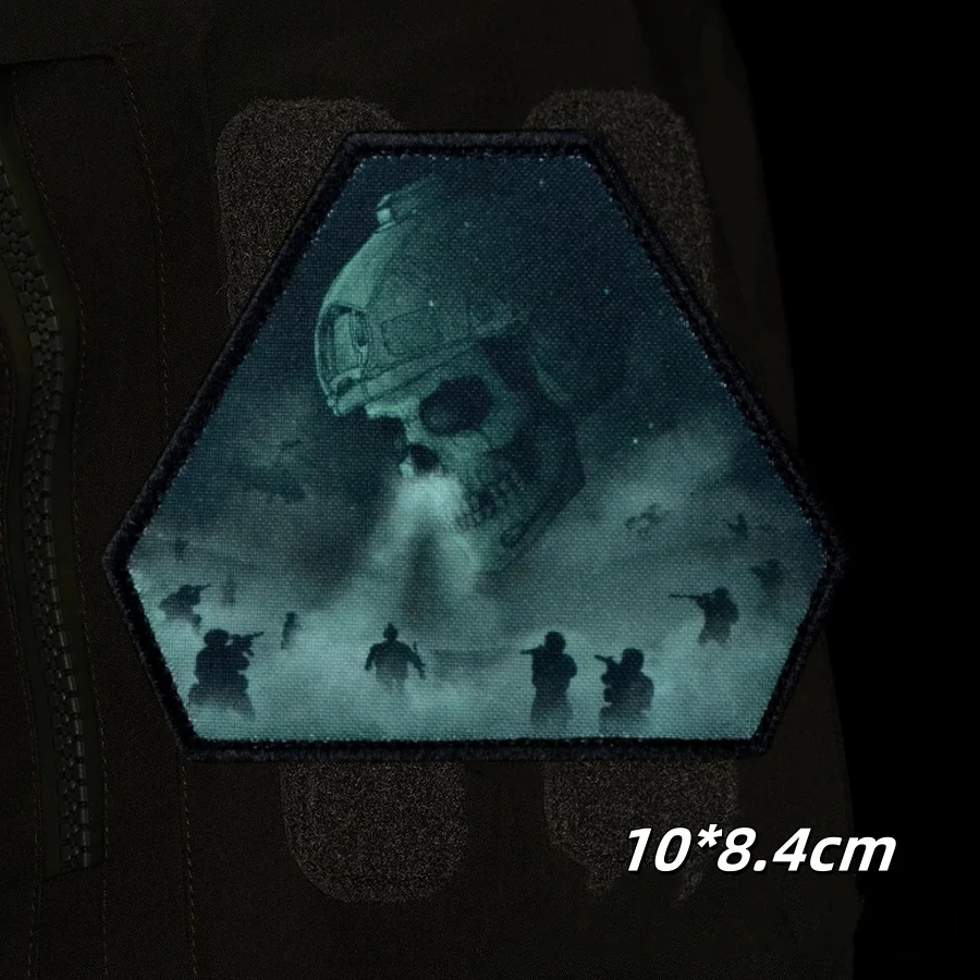 Parche táctico velcro calavera militar MOLLE - imagen 5