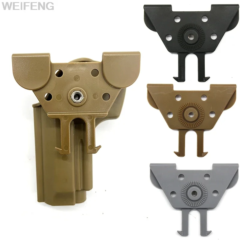 Adaptador MOLLE funda pistola Glock 17 M9 1911 para chaleco táctico - imagen 2