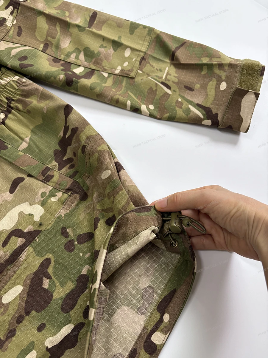 Chaqueta táctica camuflaje ripstop con capucha resistente al desgaste - imagen 3