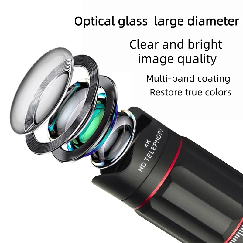 Telescopio portátil HD plegable de distancia para viajes y campamentos - imagen 3