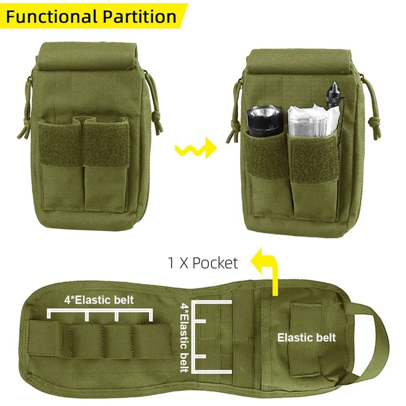 Botiquín Táctico MOLLE CLUSGO – Sistema Modular para Chalecos - imagen 2
