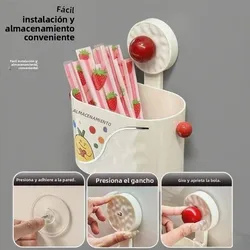 Estante baño con ventosas sin perforar, gran almacenamiento