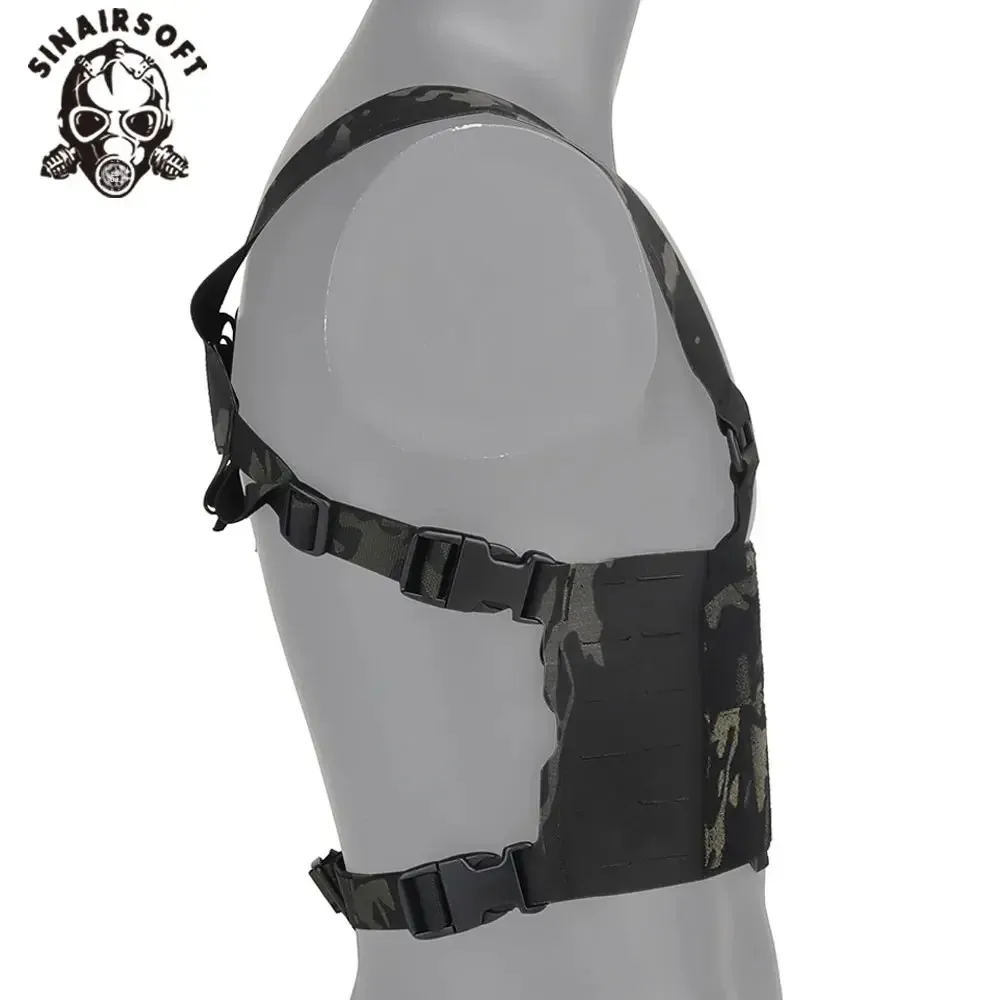 SINAIRSOFT chaleco táctico MOLLE corte láser soporte pecho extendido - imagen 2