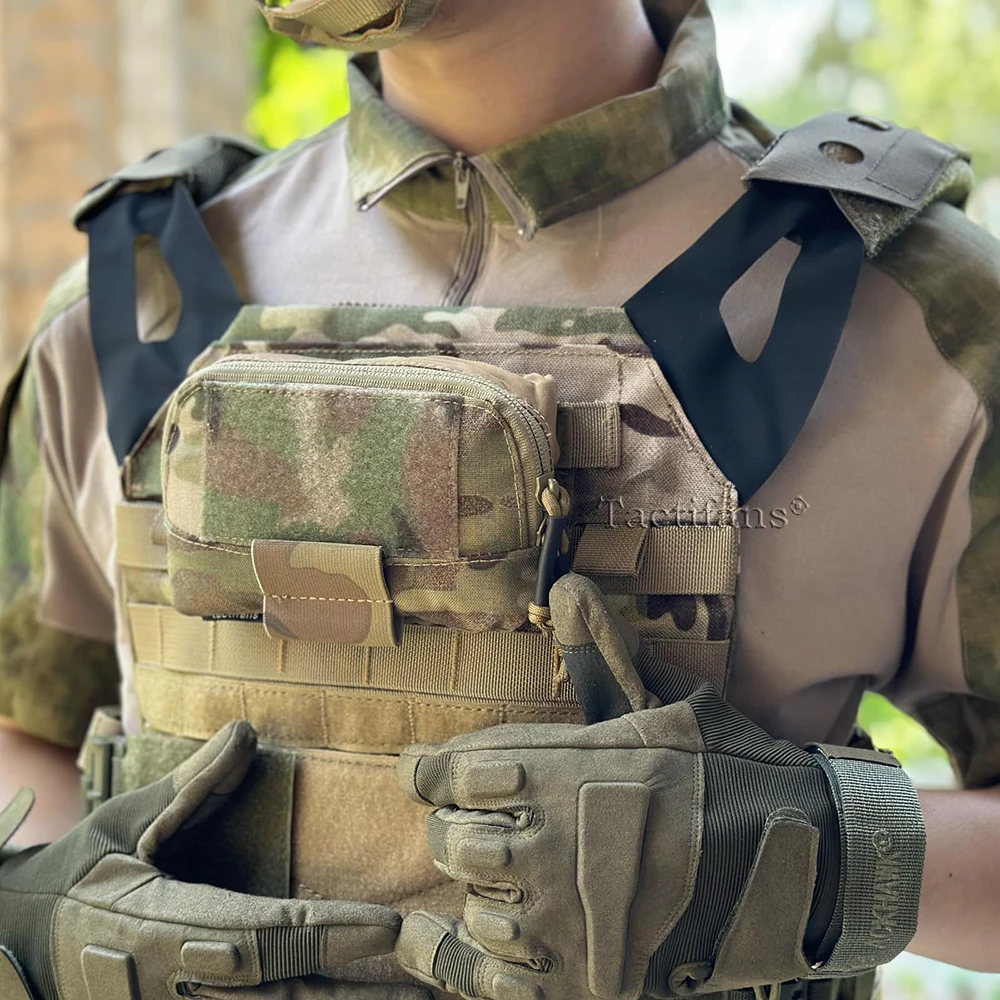 Panel organizador táctico MOLLE – Bolsa modular pecho y cinturón