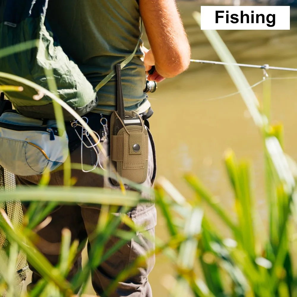 Funda walkie talkie MOLLE riñonera táctica con bolsillo portátil - imagen 4
