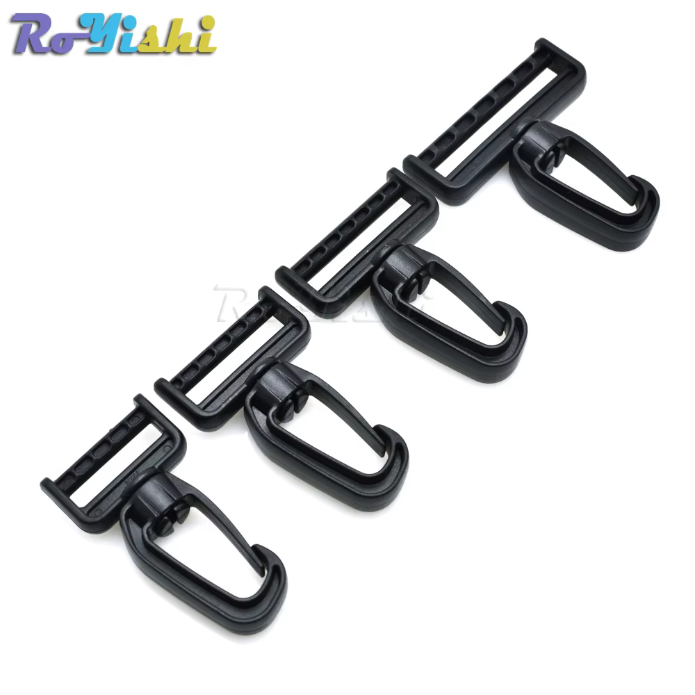 Mosquetón giratorio plástico MOLLE para correas y mochilas tácticas - imagen 4
