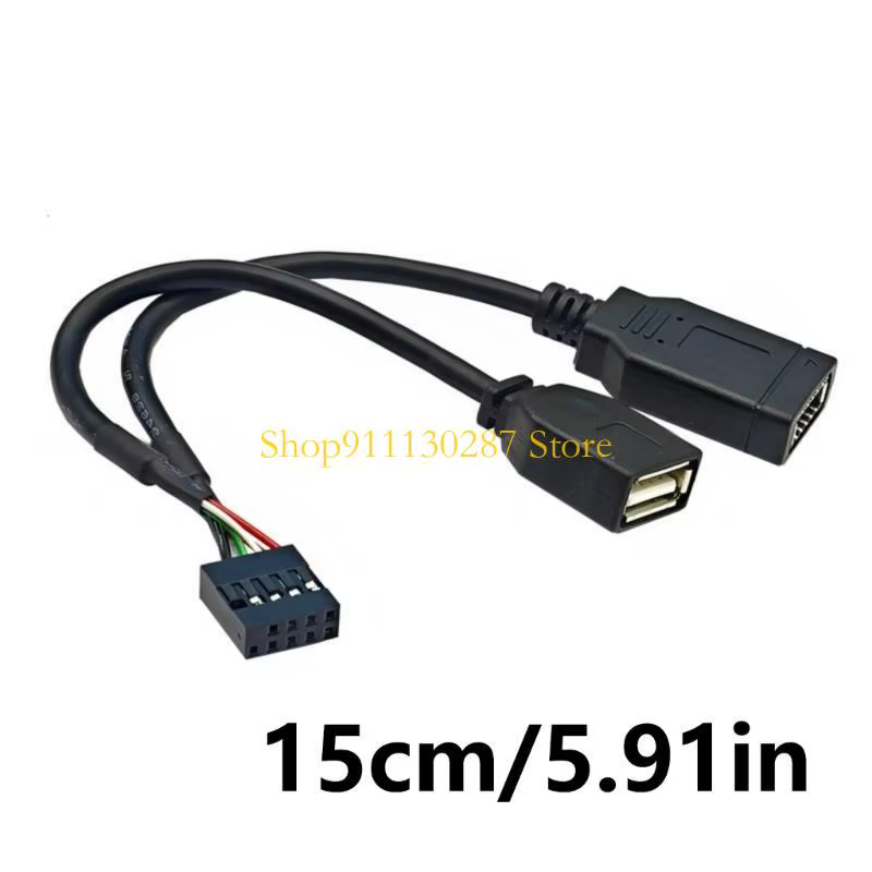 Cable adaptador USB 2.0 de 9 pines a Type E