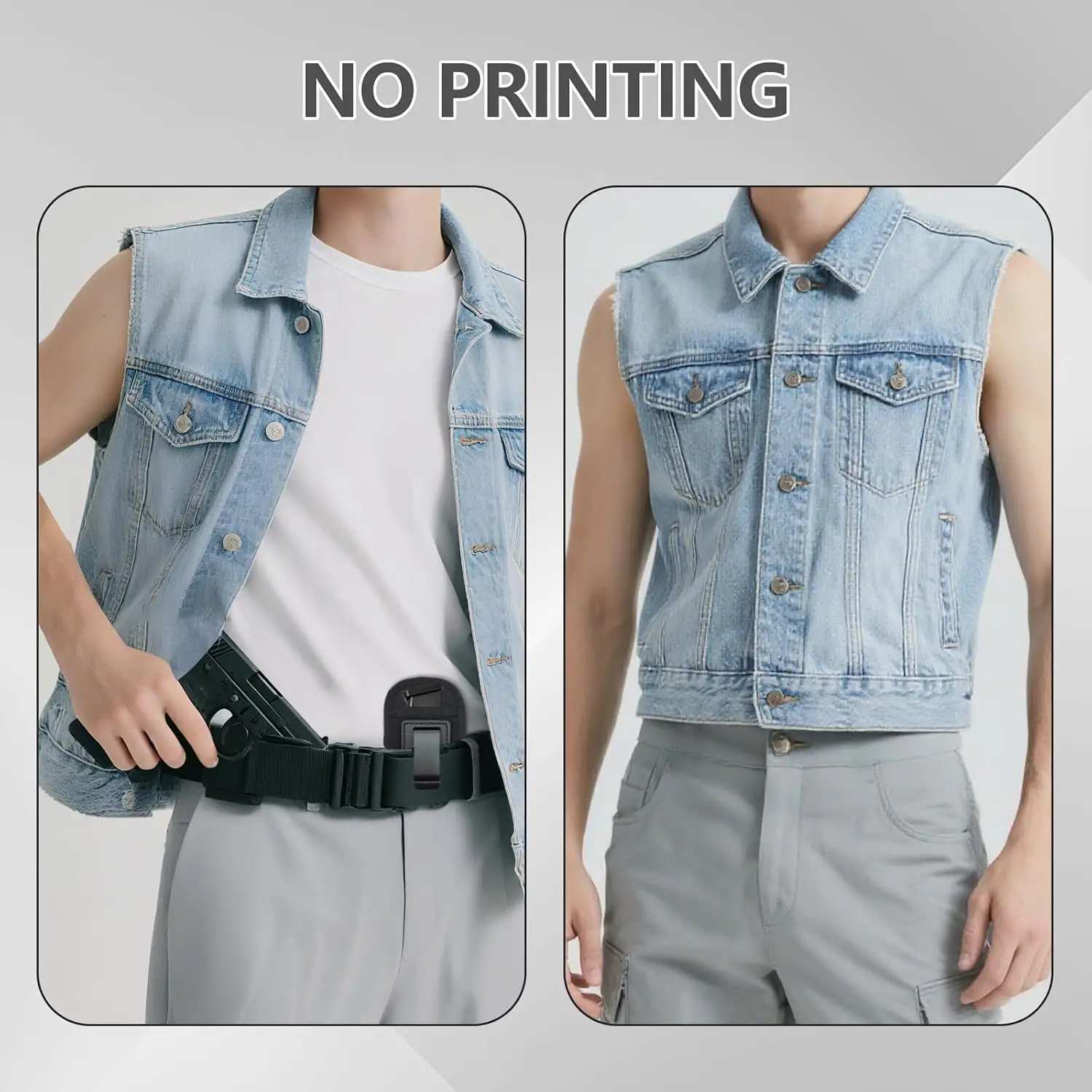 Funda IWB táctica oculta para pistola y cargador con clip cinturón - imagen 3