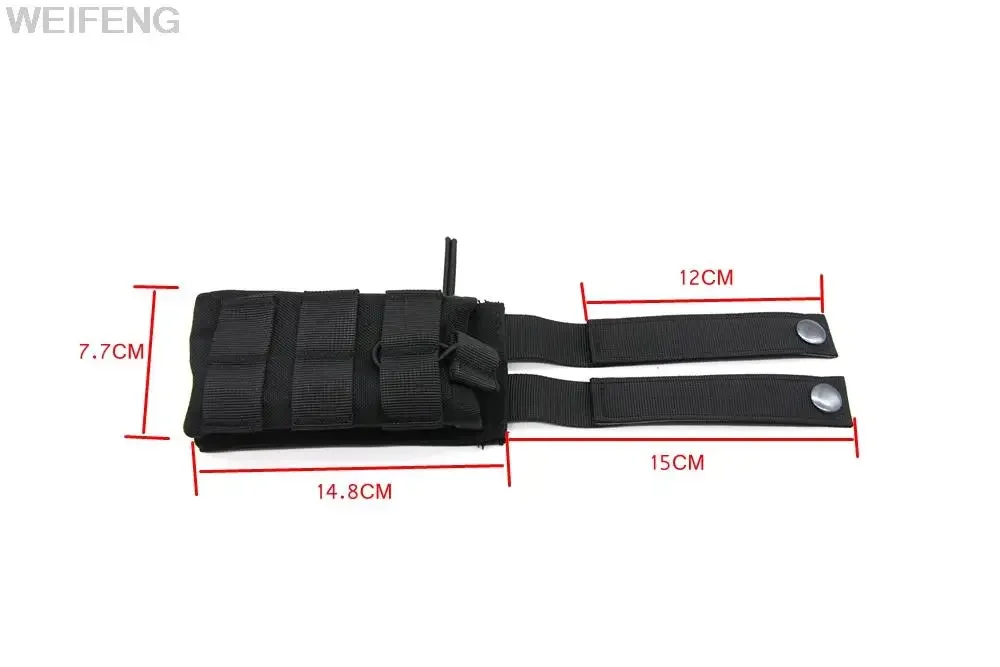 Detalle de sujeción compatible con sistema MOLLE