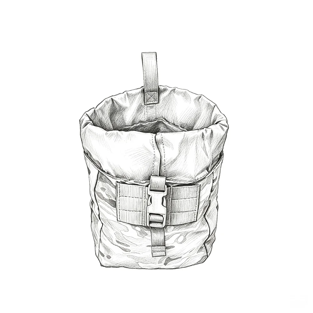 TT Bolsa de almacenamiento MOLLE plegable enrollable para exteriores - imagen 2