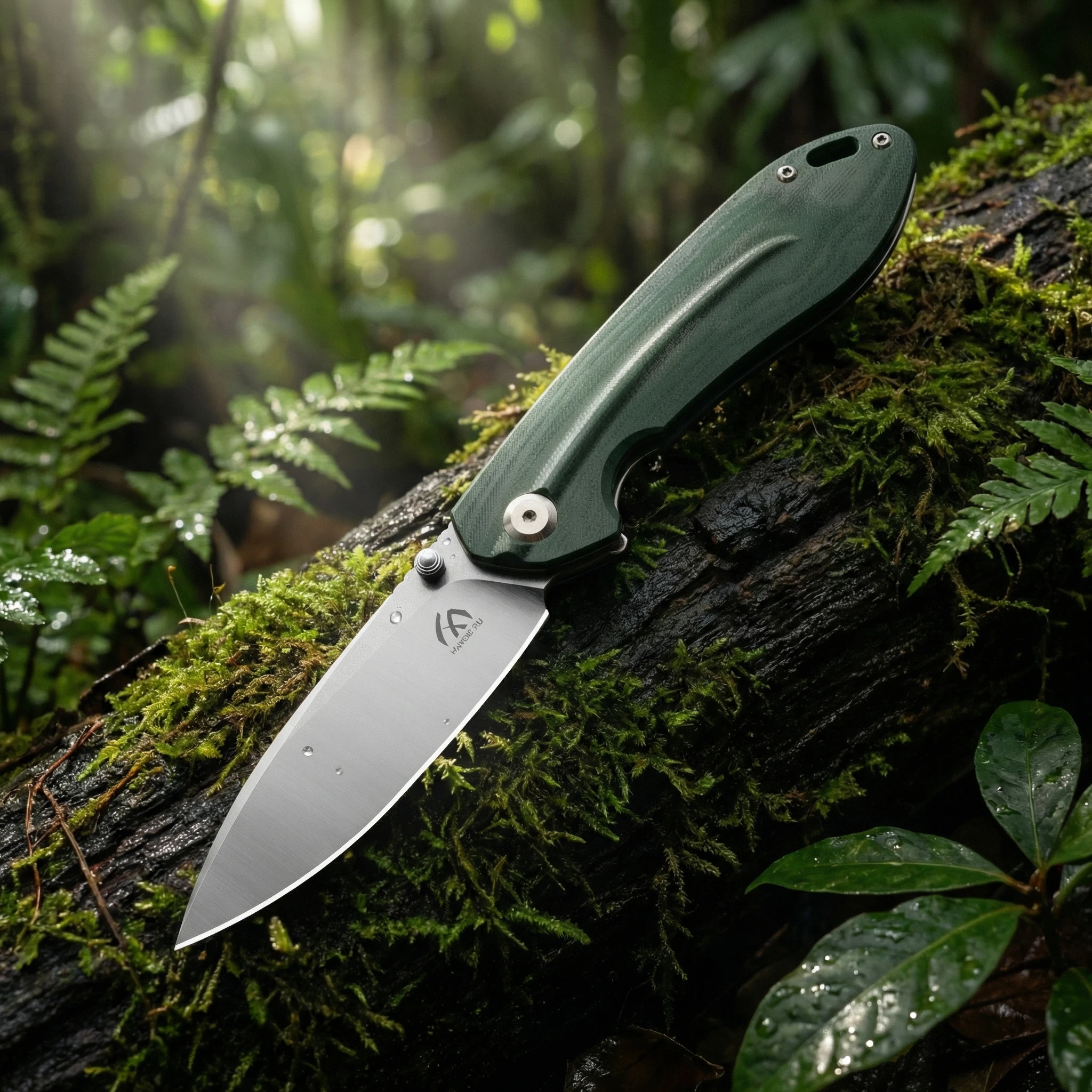 Cuchillo plegable de acero para exteriores, acampada y emergencia - imagen 5