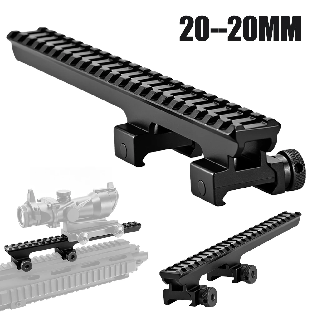 Riel táctico Picatinny para base de mira telescópica airsoft - imagen 5