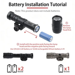 Linterna Táctica Surefire M600 con Riel Picatinny para AR15