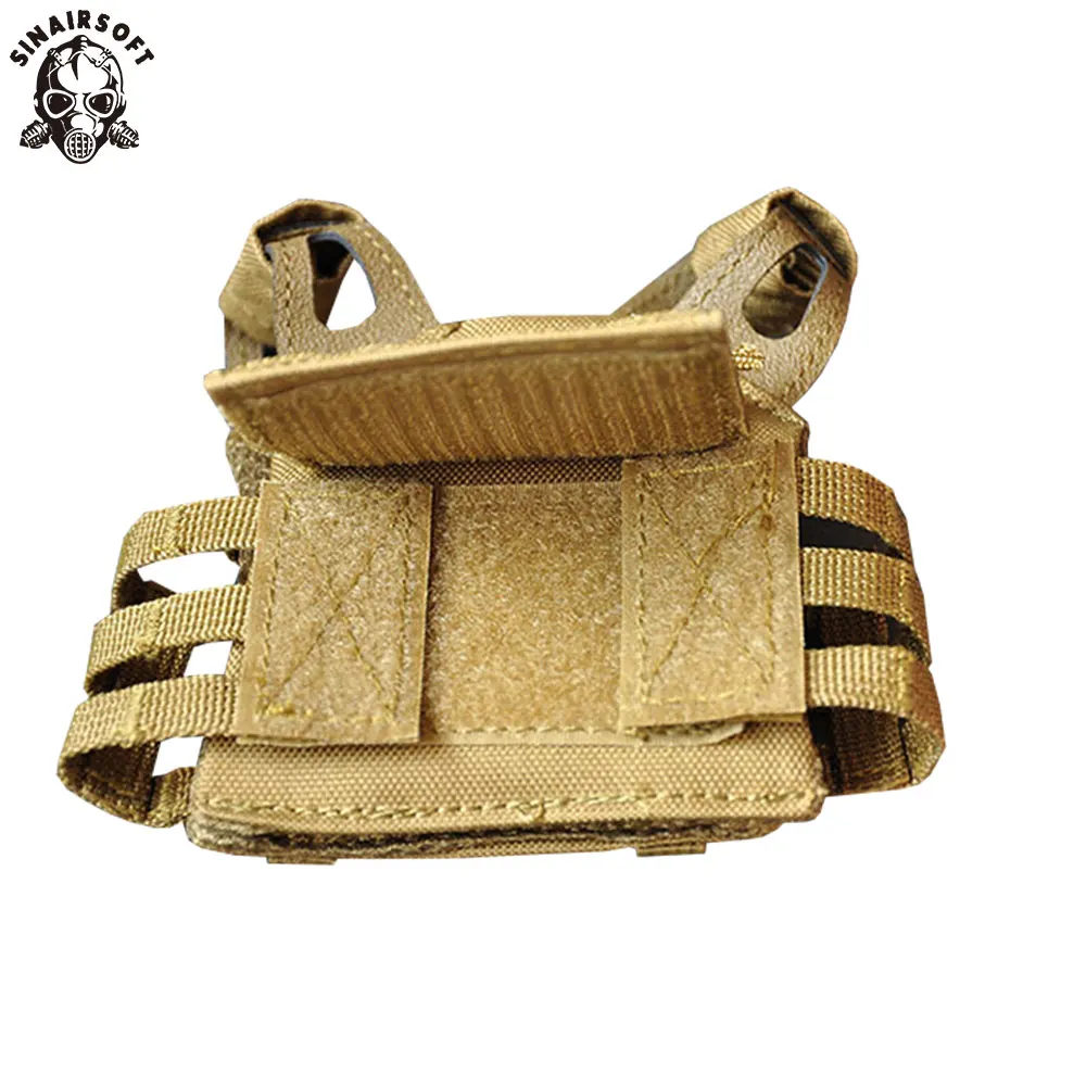 SINAIRSOFT Chaleco táctico MOLLE mini ajustable para caza - imagen 3