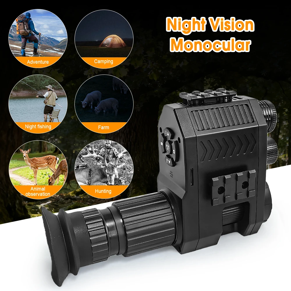 Monocular visión nocturna con retícula, zoom y cámara para camping - imagen 5