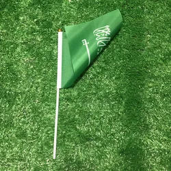 Bandera de mano Arabia Saudita poliéster doble cara