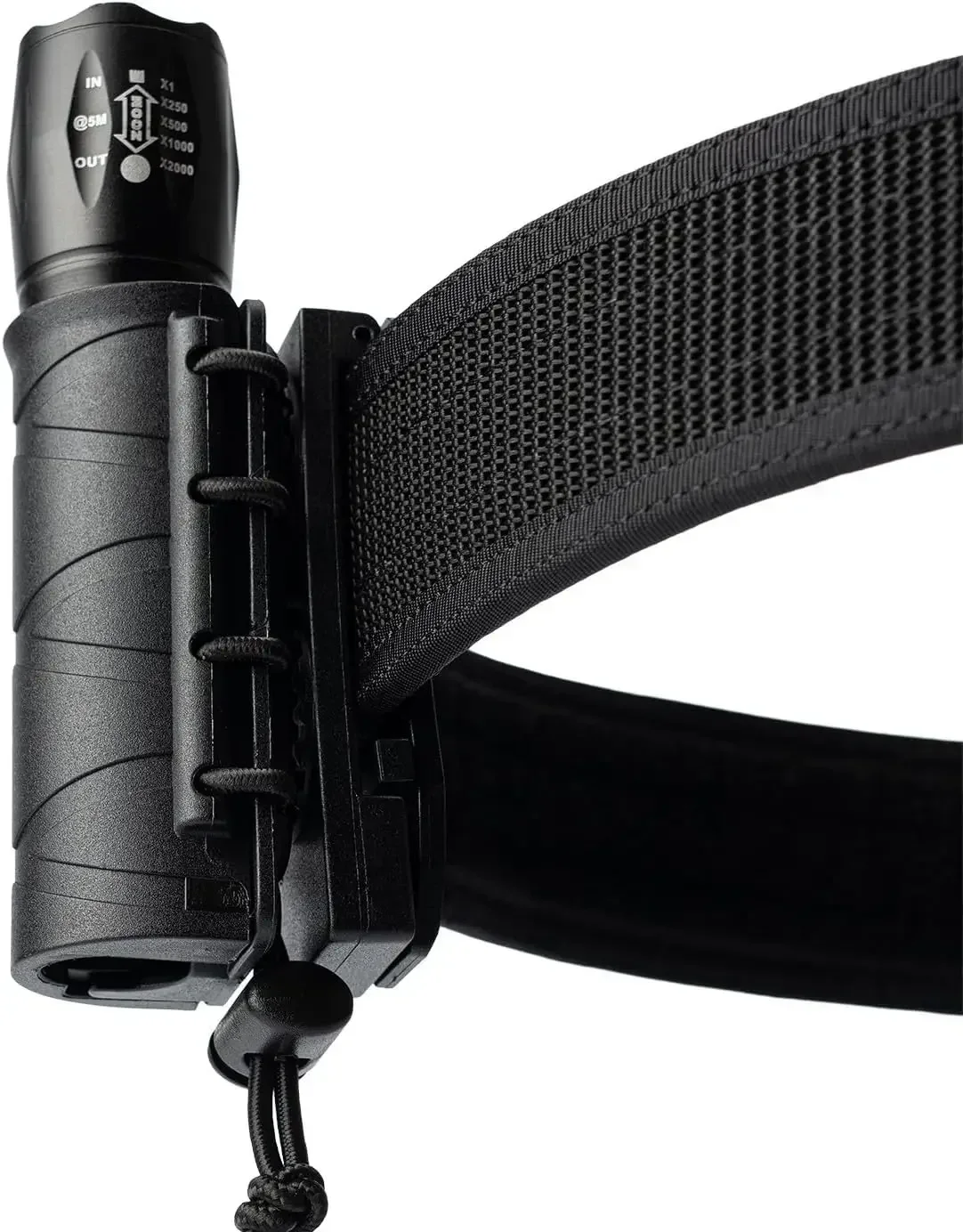 Clip MOLLE giratorio 360 para bastón, spray pimienta y linterna - imagen 3