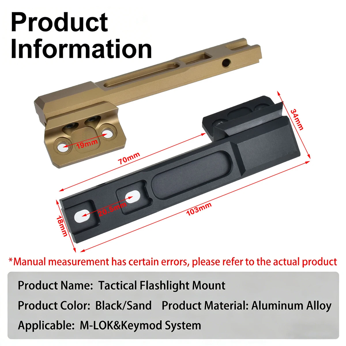 Surefire Linterna táctica M300/M600 Keymod para AR15 Scout LED - imagen 4