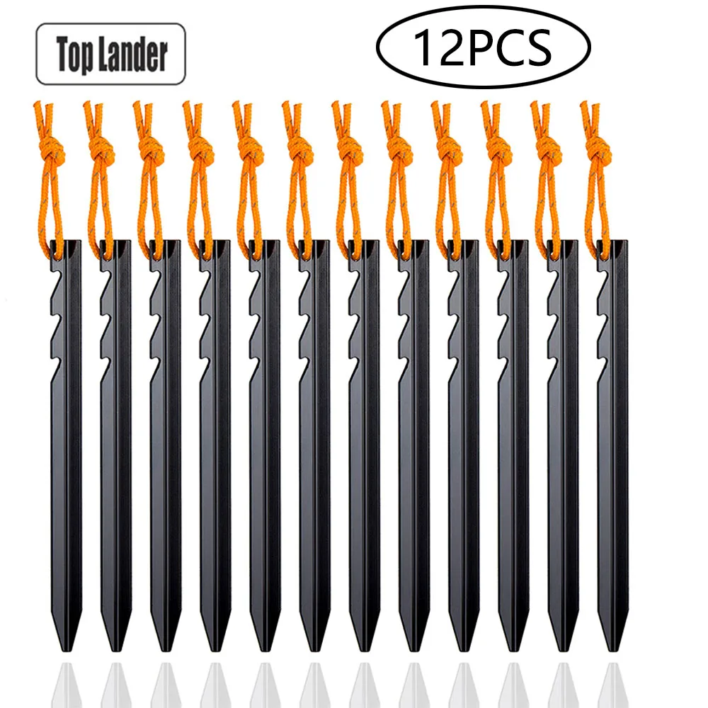 Estacas de aleación aluminio 18 cm para tienda campaña – Ultraligeras