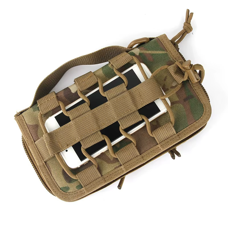 Cartera de mano táctica MOLLE EDC para caza, acampada y aire libre