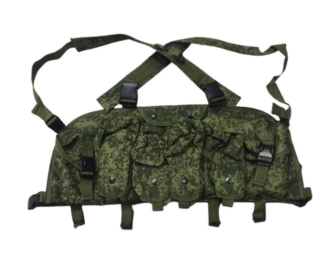 Chaleco táctico ruso 6B45 EMR verde camuflaje para AK y munición - imagen 3