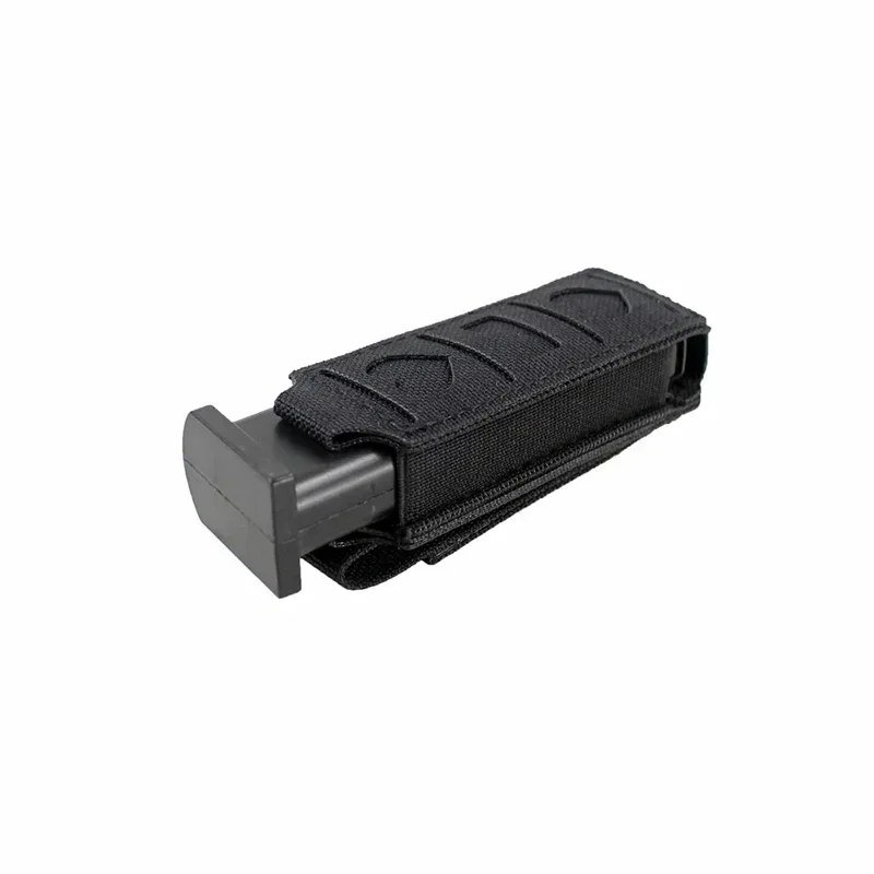 Bolsa táctica Molle para revista 9mm verde – funda linterna - imagen 4