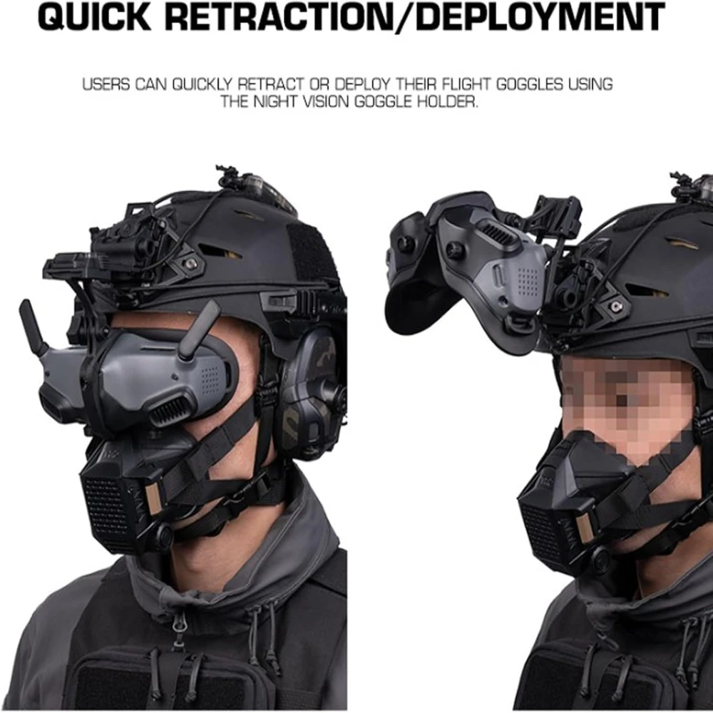 Soporte gafas visor nocturno NVG compatible DJI Goggles 2.0 - imagen 4